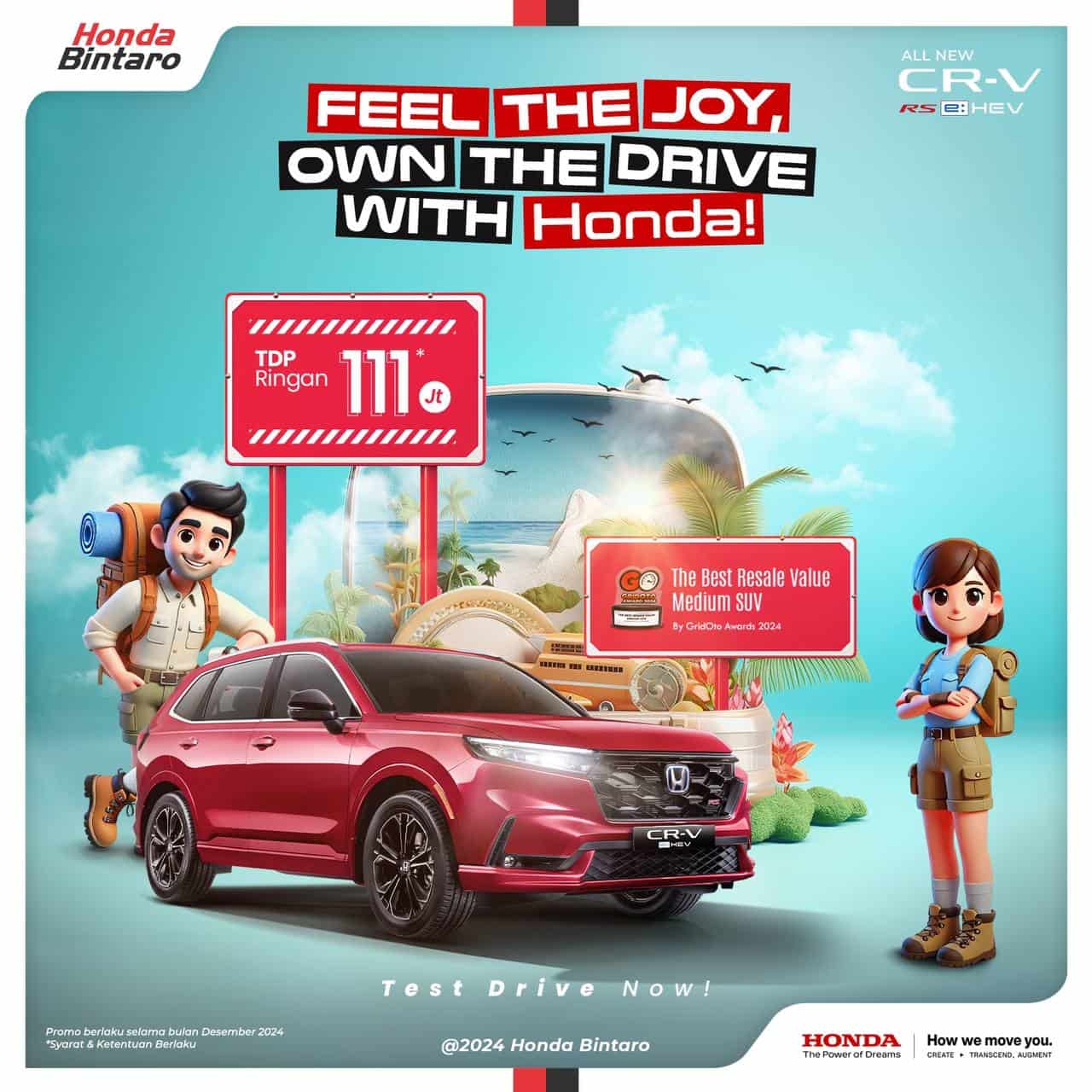 Promo Honda CR-V Desember 2024