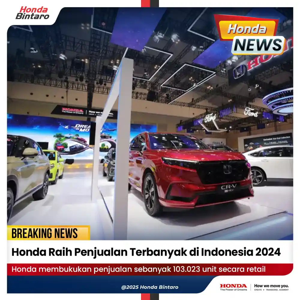 Honda Raih Penjualan Terbanyak di Indonesia tahun 2024 Honda Raih Penjualan Terbanyak di Indonesia tahun 2024