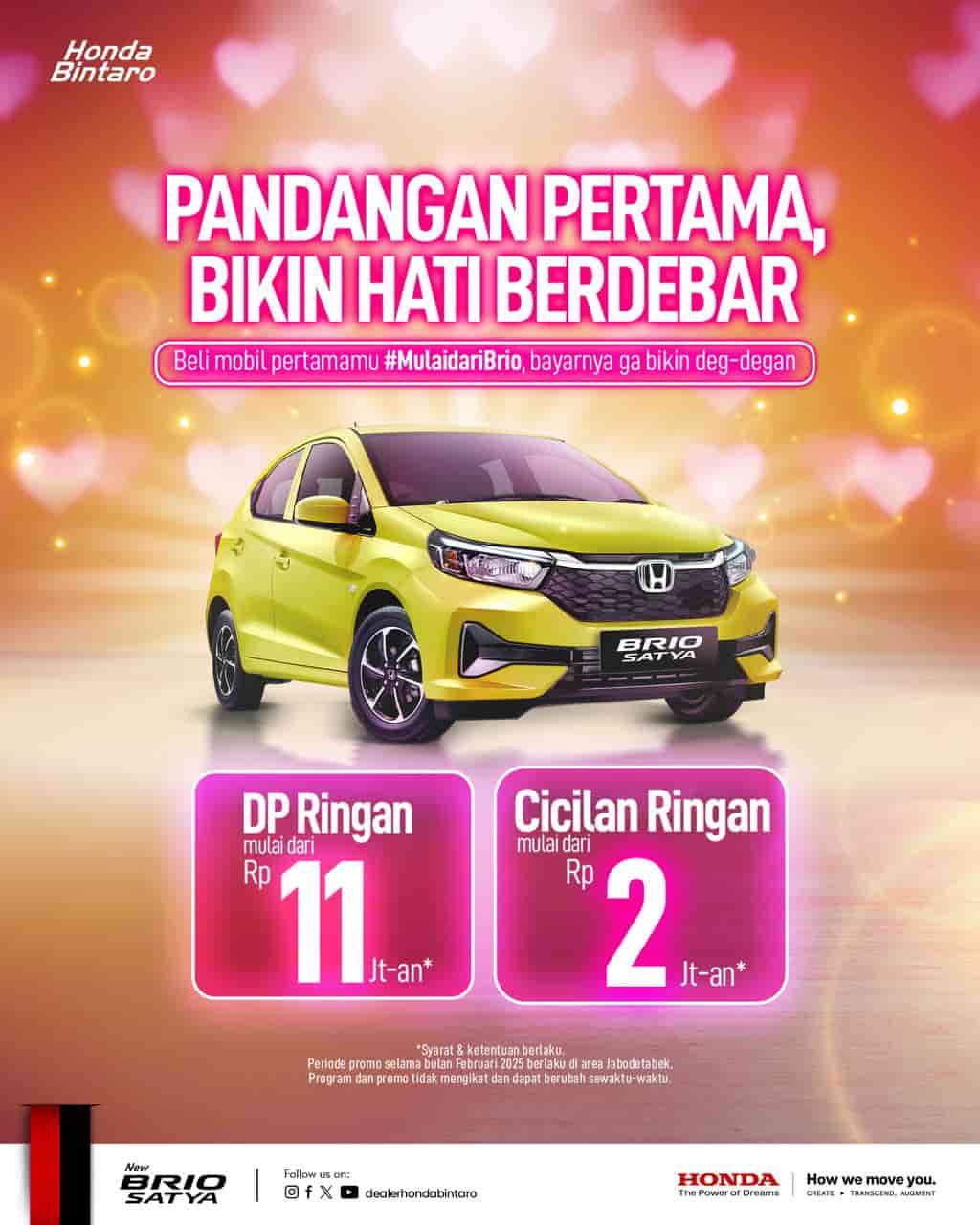 Promo Honda Brio Februari 2025 Promo Terbaru Honda Brio - Februari 2025