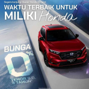 Miliki All New Honda CR-V dengan Bunga 0%