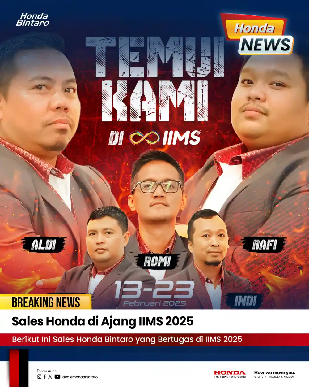 Sales Exhibitior Honda Bintaro di Ajang IIMS 2025