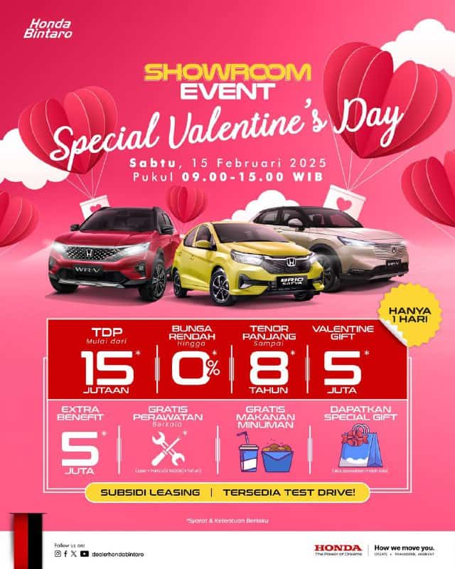 Showroom Event Honda Bintaro - Special Valentine Day