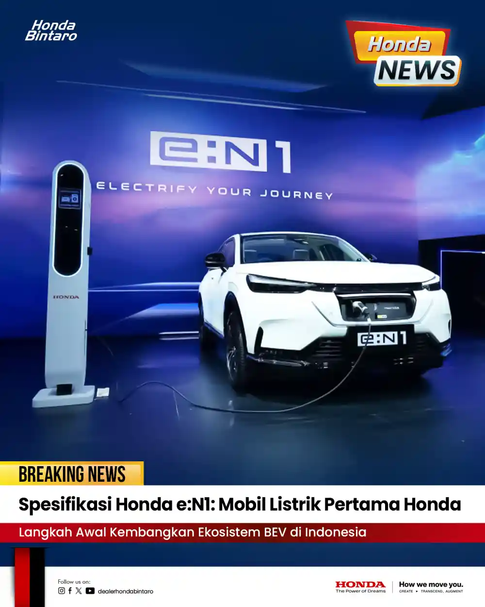 Spesifikasi Honda eN1 Mobil Listrik Pertama Honda