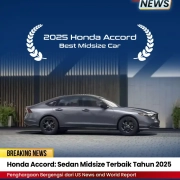 Honda Accord Sedan Midsize Terbaik Tahun 2025