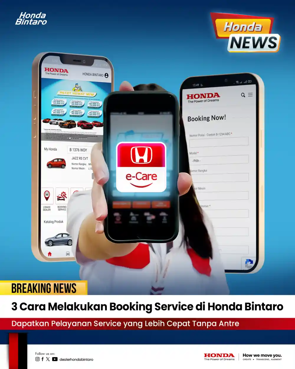 3 Cara Melakukan Booking Service di Honda Bintaro