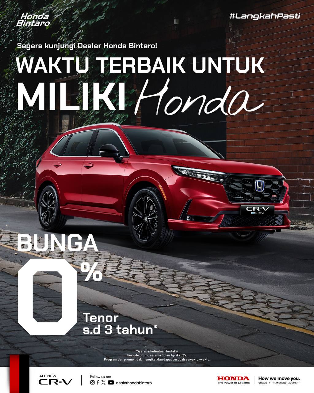 Dapatkan Honda CR-V Impian Spesial Promo April 2025 Dapatkan Honda CR-V Impian Spesial April 2025