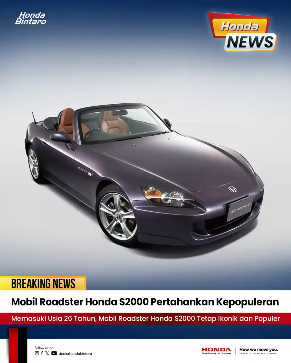Mobil Roadster Honda S2000 Pertahankan Kepopuleran Mobil Roadster Honda S2000 Pertahankan Kepopuleran
