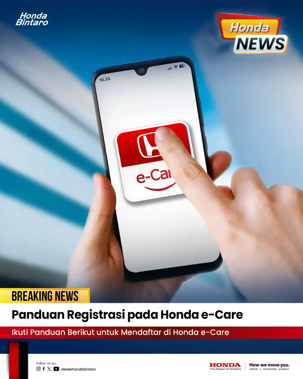 Panduan Registrasi pada Honda e-Care