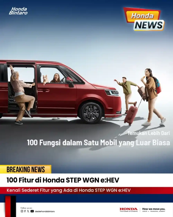 100 Fitur di Honda STEP WGN eHEV 100 Fitur di Honda STEP WGN eHEV
