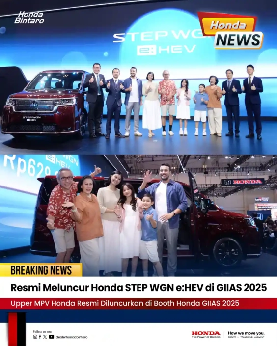 Resmi Meluncur Honda STEP WGN eHEV di GIIAS 2025 Honda STEP WGN eHEV Resmi Meluncur di GIIAS 2025