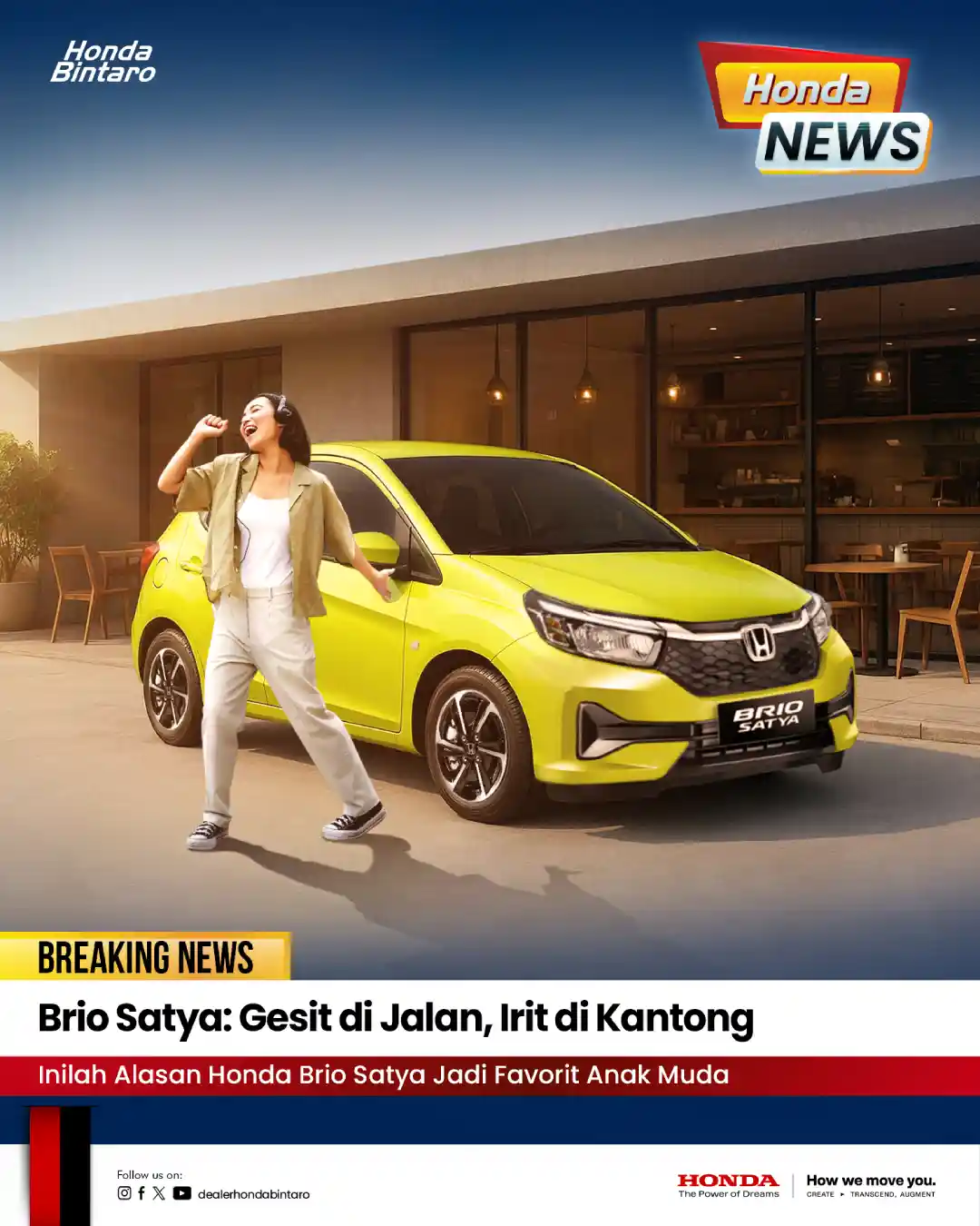 Honda Brio Satya: Gesit di Jalan, Irit di Kantong