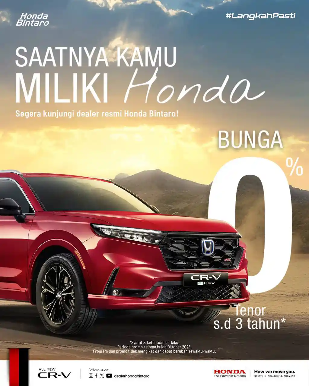 Oktober Happy Miliki All New Honda CR-V