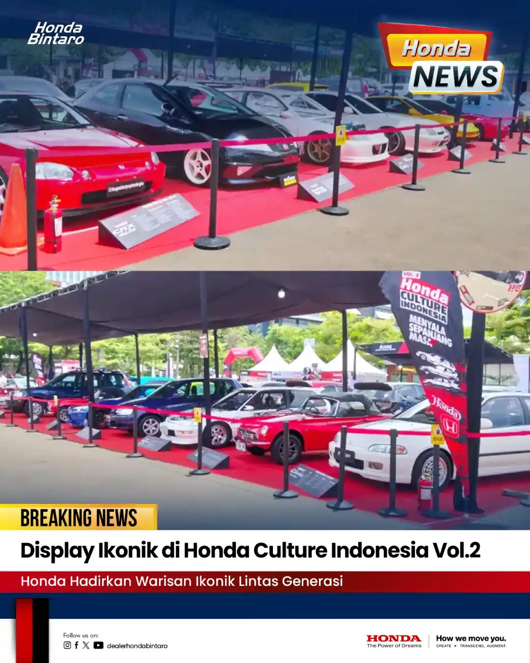Display Ikonik di Honda Culture Indonesia Vol.2