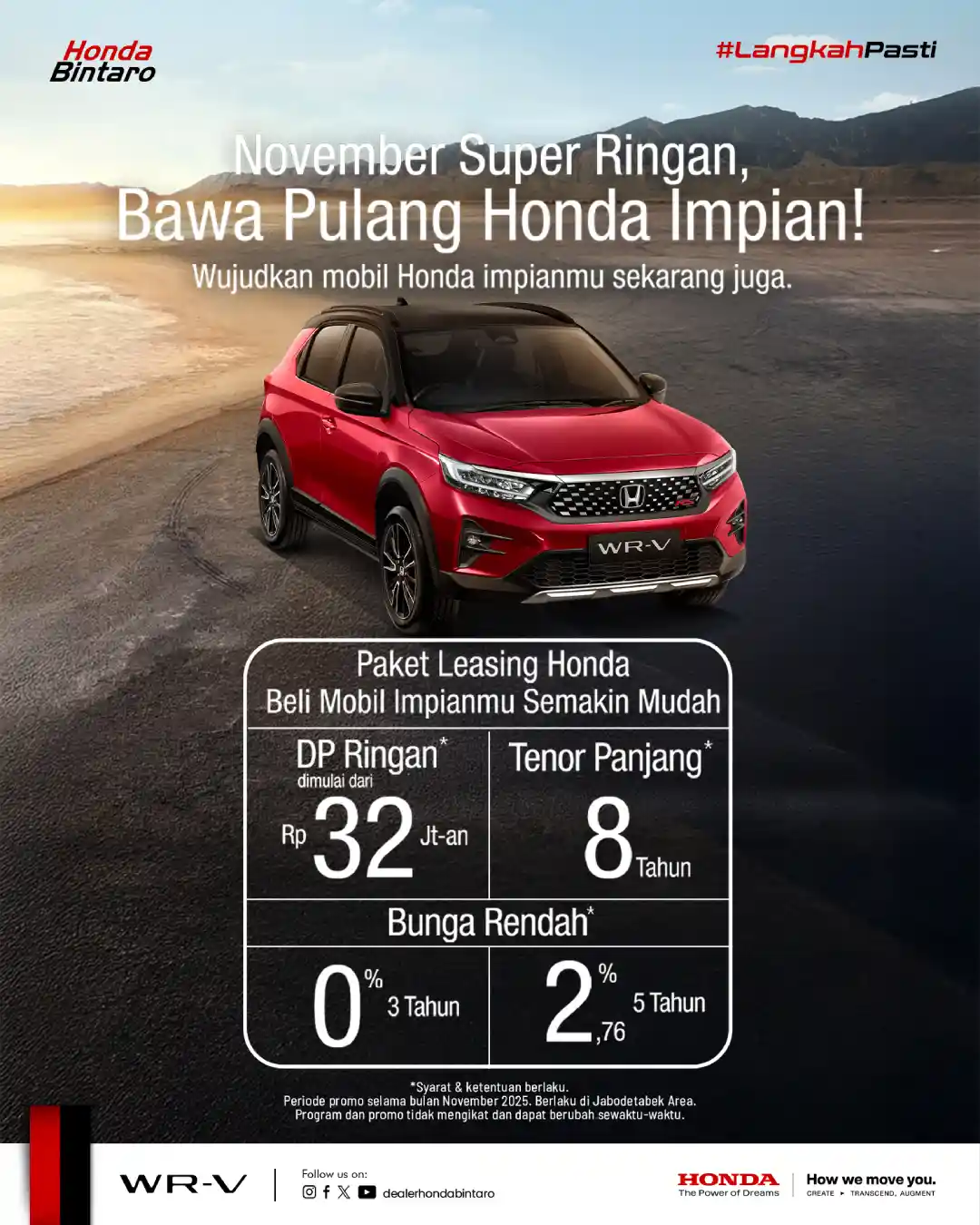 Program November Spesial dengan Paket Leasing Honda