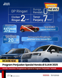 Program Penjualan Spesial Honda di GJAW 2025