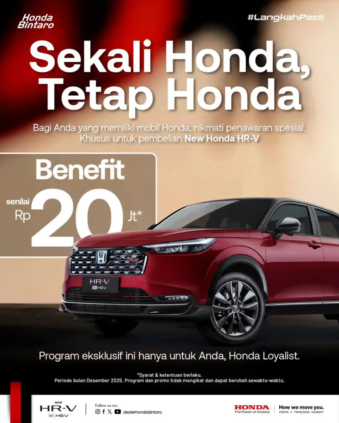 Beli Honda Extra Keuntungan 20 Juta di Akhir Tahun 2025!