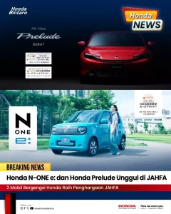 Honda N-ONE e: dan Honda Prelude Unggul di JAHFA
