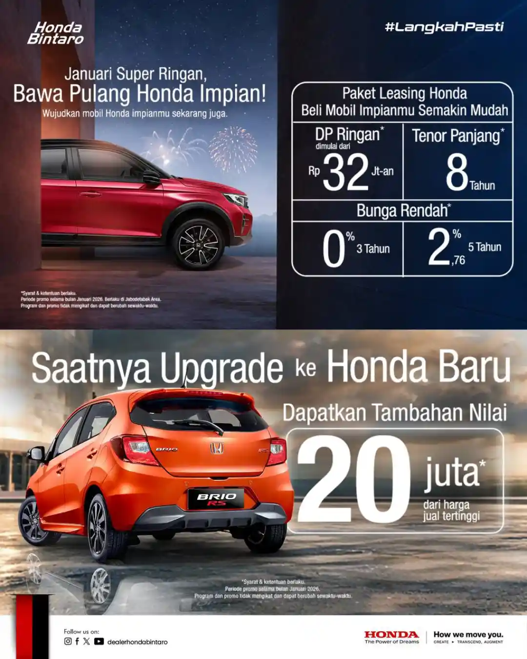 Beli Mobil Baru Makin Untung - Promo Honda Januari 2026