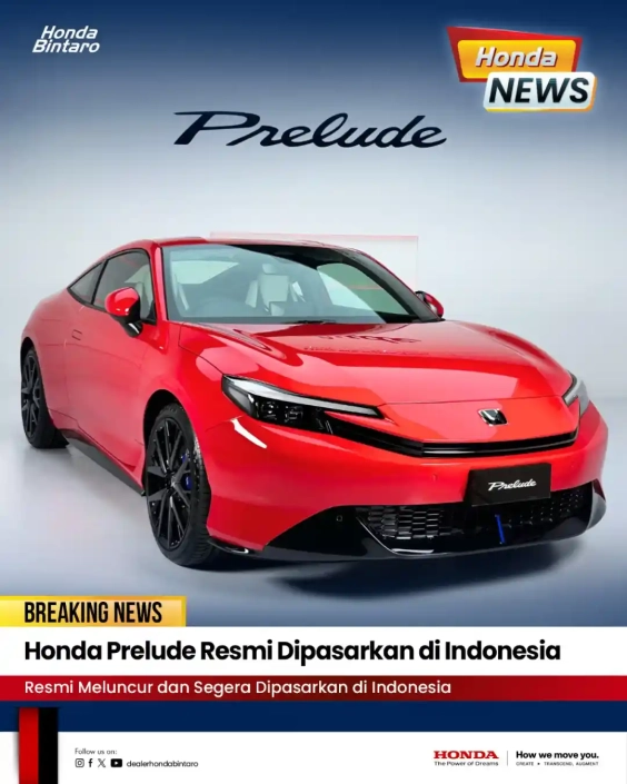 Honda Prelude Resmi Dipasarkan di Indonesia
