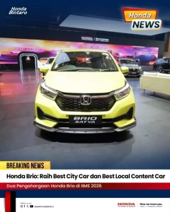 Honda Brio Raih Best City Car dan Best Local Content Car