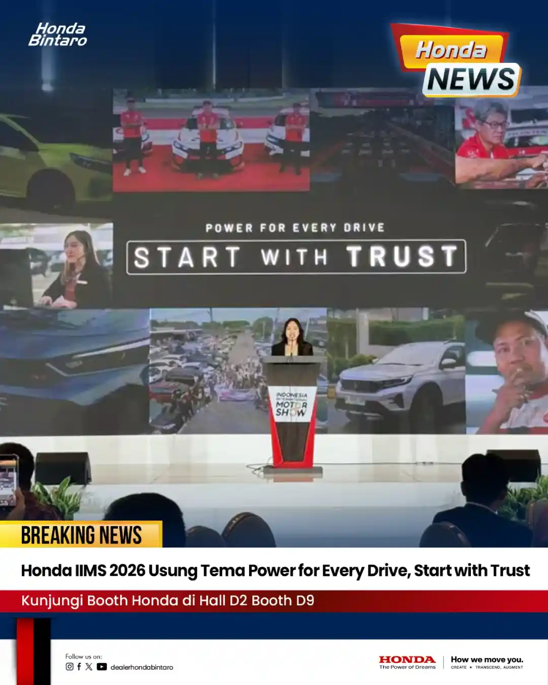 Honda IIMS 2026 Usung Tema Power for Every Drive, Start with Trust