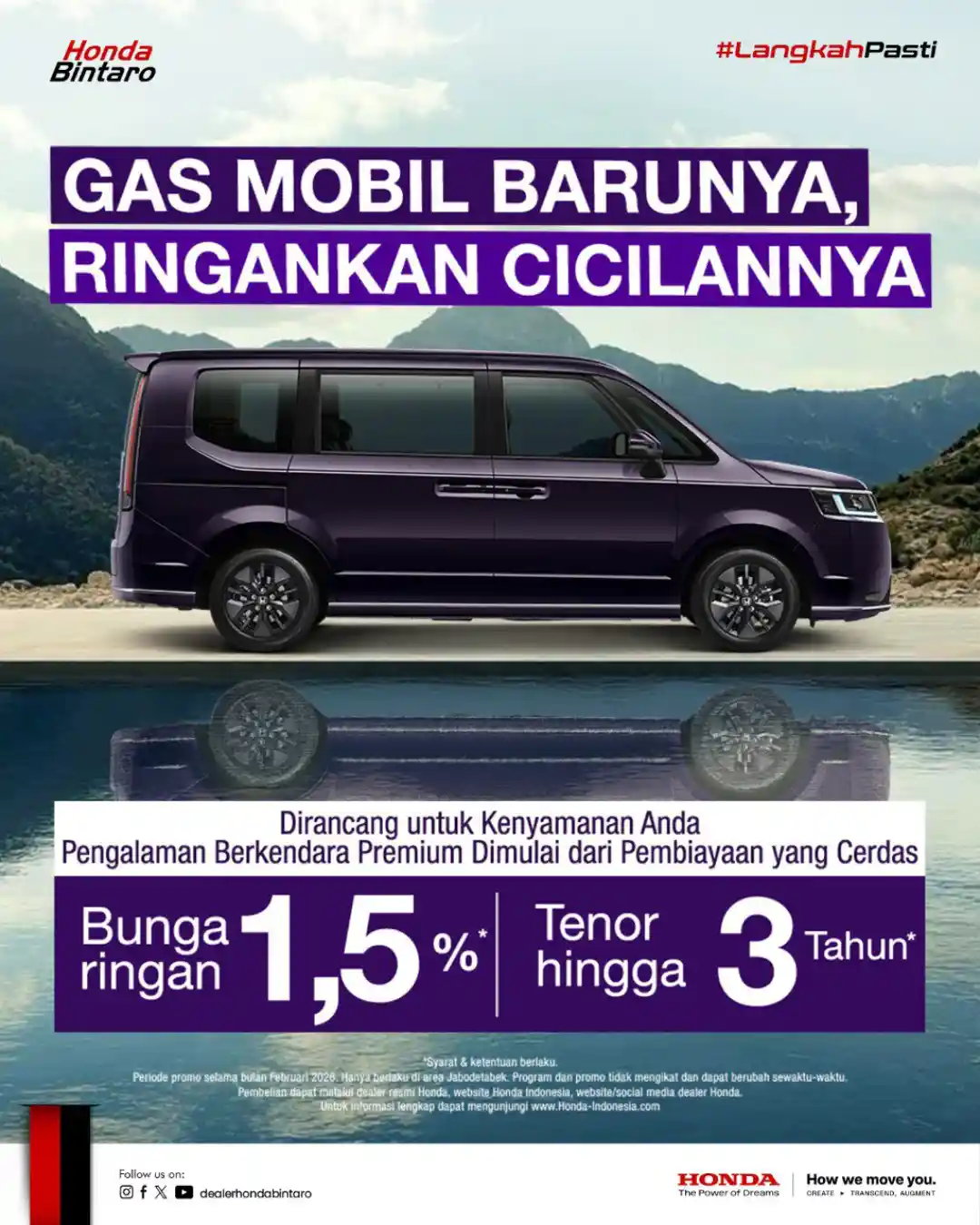 Honda STEP WGN eHEV Gas Mobil Barunya, Ringankan Cicilannya!