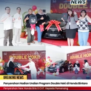 Penyerahan Hadian Undian Program Double Hoki di Honda Bintaro