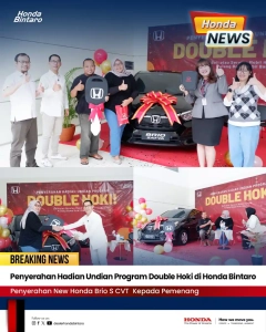 Penyerahan Hadian Undian Program Double Hoki di Honda Bintaro