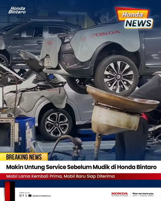 Makin Untung Service Sebelum Mudik di Honda Bintaro Makin Untung Service Sebelum Mudik di Honda Bintaro