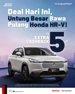 Deal Hari Ini, Untung Besar Bawa Pulang Honda HR-V!