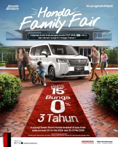 Nikmati Keuntungan Terbaik di Honda Family Fair 2026