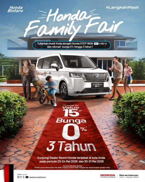 Nikmati Keuntungan Terbaik di Honda Family Fair 2026