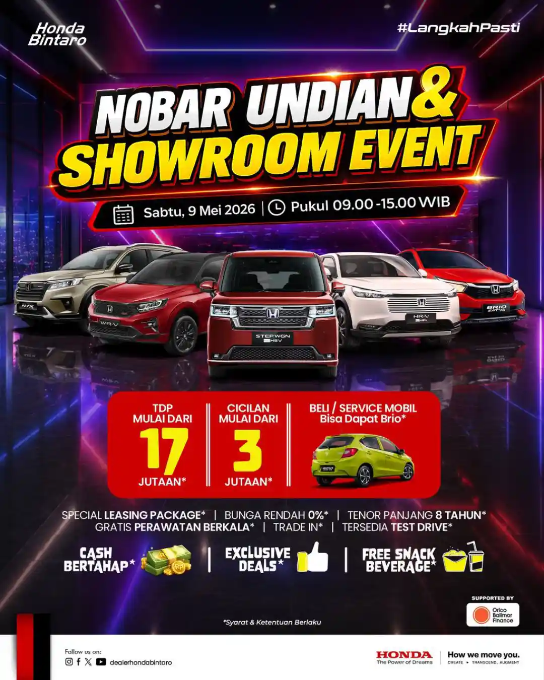 Nobar Undian & Showroom Event Honda Bintaro