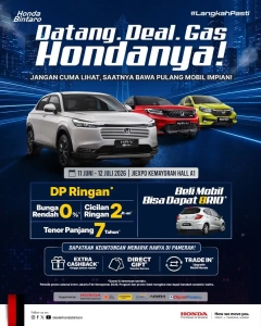 Raih Penawaran Spesial Honda di Jakarta Fair Kemayoran 2026