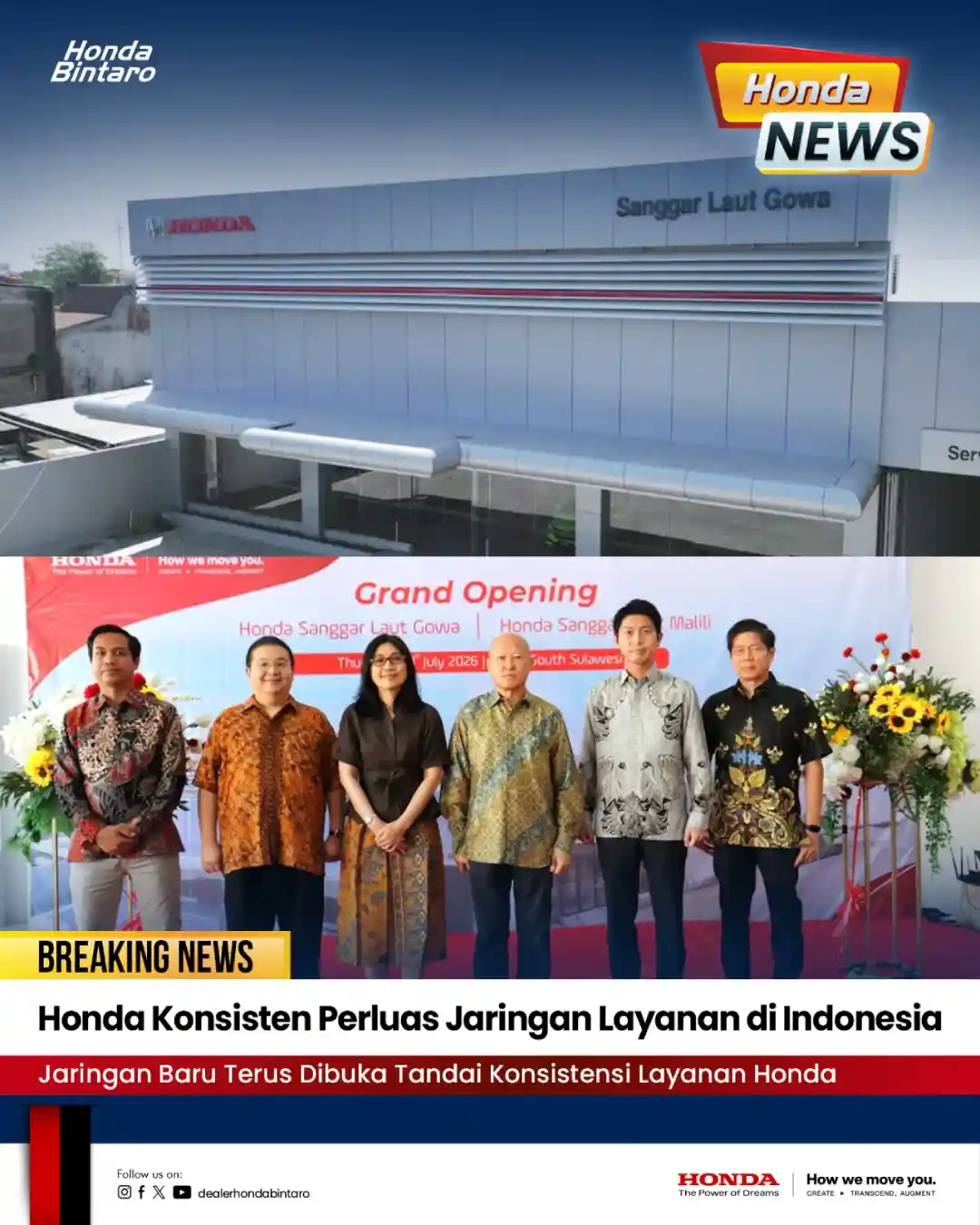 Honda Konsisten Perluas Jaringan Layanan di Indonesia