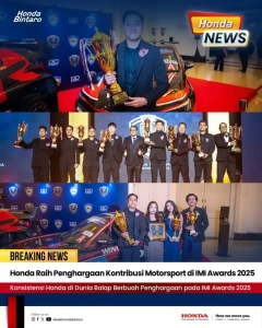 Honda Raih Penghargaan Kontribusi Motorsport di IMI Awards 2025