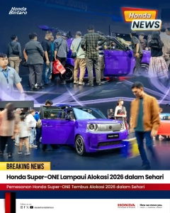 Honda Super-ONE Lampaui Alokasi 2026 dalam Sehari