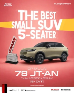 Promo Spesial Honda HR-V: DP Mulai 78 Jutaan