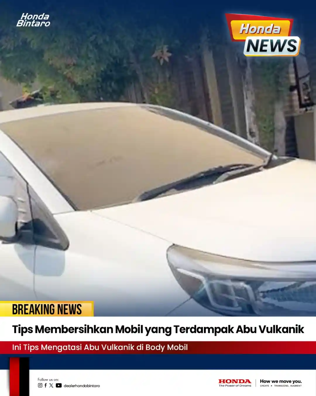 Tips Membersihkan Mobil yang Tedampak Abu Vulkanik