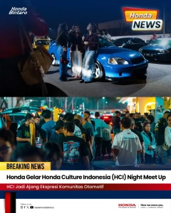 Honda Gelar Honda Culture Indonesia (HCI) Night Meet Up