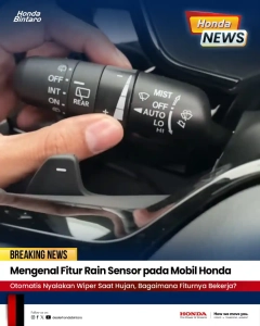 Mengenal Fitur Rain Sensor pada Mobil Honda