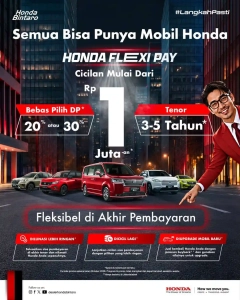 Nikmati Keuntungan Honda Flexi Pay Cicilan Mulai Rp 1 Jutaan